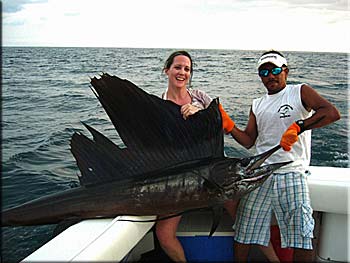 Stacia with sailfish